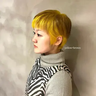 ショート レイヤー/透明感艶 カラー丸山ななほのヘアスタイル