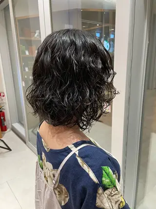 ショート ☁️ボブパーマ/ 咲良🪄のヘアスタイル