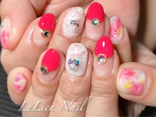 ネイル モチの良さ◉ フィルインネイル♡のネイルデザイン