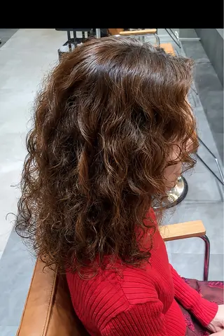 セミロング パーマ 関口 知佳のヘアスタイル