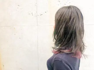 セミロング 💐外国人風ヘア💐 ハイライト　Risaのヘアスタイル