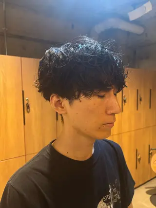 パーマ メンズ 縮毛矯正/大庭 亨仁 表参道のヘアスタイル
