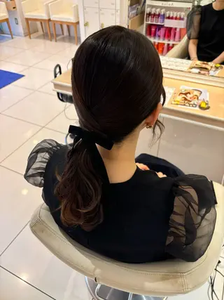 ロング ヘアアレンジ 宮永 璃沙のヘアスタイル