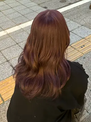 ロング カラー 🍓ブリーチカラー 🎀nene🍓のヘアスタイル