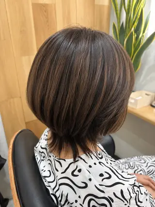 ミディアム 白鳥 正孝のヘアスタイル
