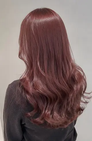 ロング カラー 🍒モテ暖色カラー × うる艶✧ ゆなのヘアスタイル