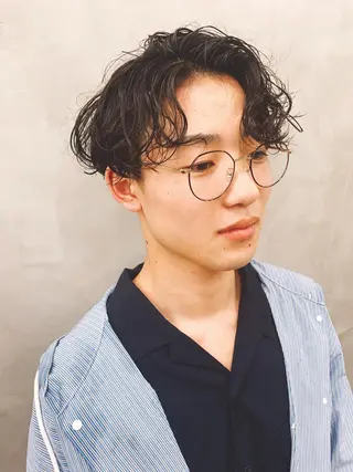 パーマ 💓パーマ，💗 レイヤーカットのヘアスタイル