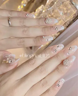 ネイル 24時まで❤︎韓国、 ワンホンネイルのネイルデザイン