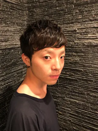 パーマ メンズ 木村 りきのヘアスタイル