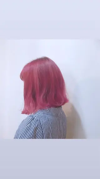 ミディアム カラー ヘアアレンジ アイラッシュ/美容室 個室/瀬戸 一菜のヘアスタイル