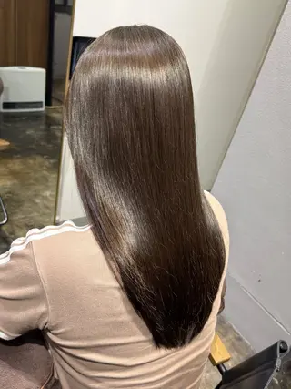 セミロング カラー 透明感カラー/パーマ 🌀アオノのヘアスタイル
