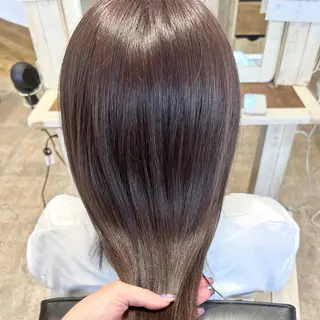 セミロング カラー 久保田 透明感カラー✨のヘアスタイル