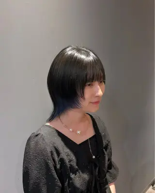 ミディアム 西岡 桂治のヘアスタイル