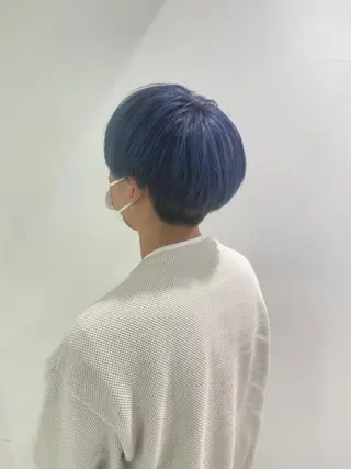 ショート カラー ヘアアレンジ 縮毛矯正/髪質改善/ ブリーチ毛/木元渓太のヘアスタイル