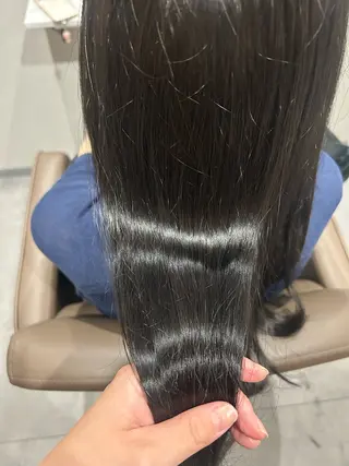 セミロング カラー 🎀赤み消し カラーyui🎀のヘアスタイル