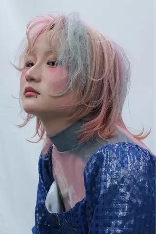 ミディアム カラー デザインカラー /rioのヘアスタイル