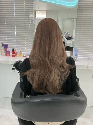 ロング カラー ヘアアレンジ 💓色落ちまで綺麗な 垢抜けカラー💓のヘアスタイル