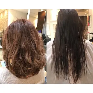 ショート セミロング カラー ブリーチ特化 梅田本多翔のヘアスタイル