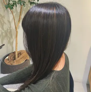 ミディアム カラー メンズ清潔感のプロ 💈メンズパーマ藤田のヘアスタイル