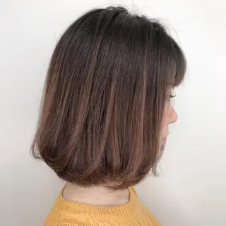 ミディアム カラー 【透明感、艶髪】西村 有司のヘアスタイル