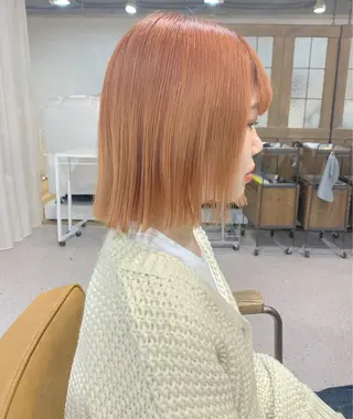 ミディアム カラー ハイトーンカラー♡ yuのヘアスタイル