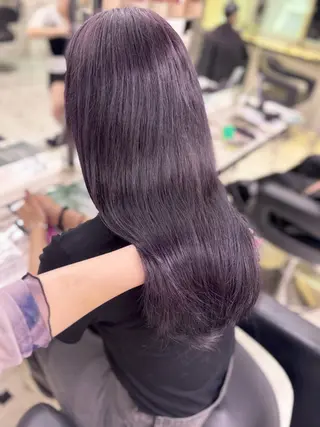 ロング カラー 💙ハイトーン韓国風 色白ヘア💙manaのヘアスタイル