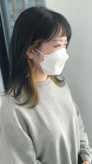 ロング カラー 髪質改善/顔まわり 石原のヘアスタイル
