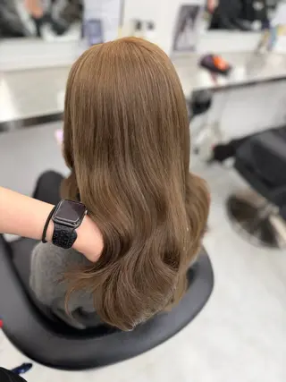 セミロング カラー ヘアアレンジ 透明感カラー🎀艶髪 Anju/渋谷🎀のヘアスタイル