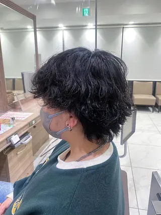 パーマ メンズ 技術モデル募集中 🩶村嶋 彩のヘアスタイル