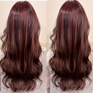 ロング カラー 切っぱなし💇‍♀️ イヤリング🎨龍之介のヘアスタイル