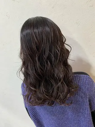 ロング カラー 天野 開のヘアスタイル