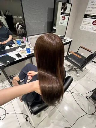 カラー 透明感カラー×顔周り mizuki🫧のヘアスタイル