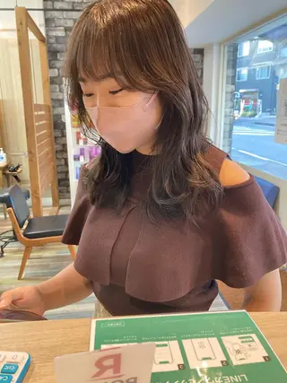 セミロング カラー ✂️似合わせの魔術師 石田一樹✂️のヘアスタイル