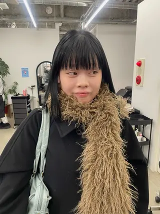 ミディアム Nico☺︎🎀YU ボブ/カットのヘアスタイル