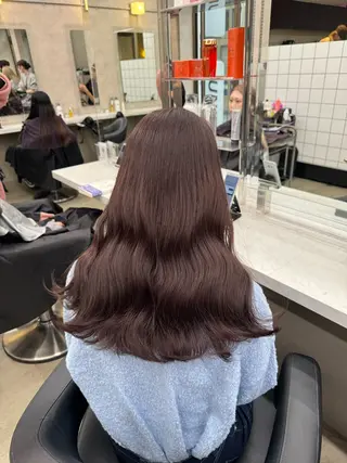 ロング カラー パーマ ヘアアレンジ メンズ キッズ 韓国系🇰🇷🩶 艶暗髪/MEIのヘアスタイル