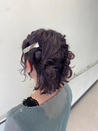 ショート ヘアアレンジ yuu/髪質改善 カラー🌛のヘアスタイル