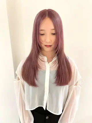 カラー 長谷川 愛花のヘアスタイル