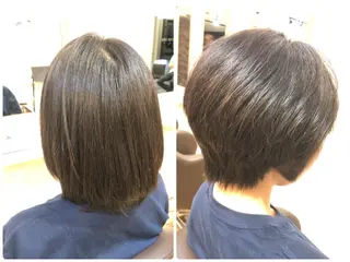 ショート 小顔カット前髪 顔周りカット林亮佑のヘアスタイル