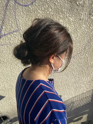 セミロング 永沼 真依のヘアスタイル