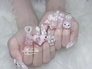ネイル 🎀Reina🎀 長さ出し新宿のネイルデザイン