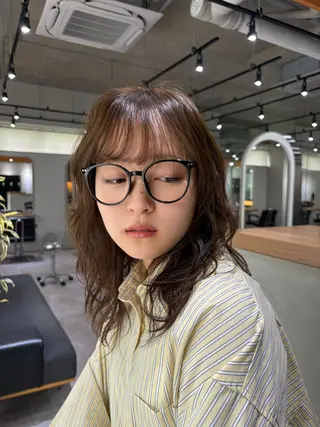 セミロング 🌿美髪矯正/ 透明感カラー/ルキのヘアスタイル