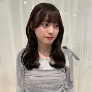 セミロング カラー yukari🌷名駅 *大人かわいい艶髪のヘアスタイル