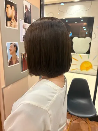 ミディアム カラー 江口 花のヘアスタイル