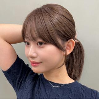 ミディアム カラー 顔周り✂️透明感 レイヤー/みっきーのヘアスタイル