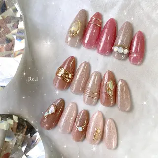 ネイル モチの良さ◉ フィルインネイル♡のネイルデザイン