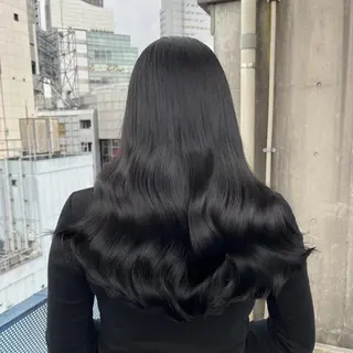ロング カラー ヘアアレンジ 縮毛矯正/髪質改善/ ブリーチ毛/木元渓太のヘアスタイル