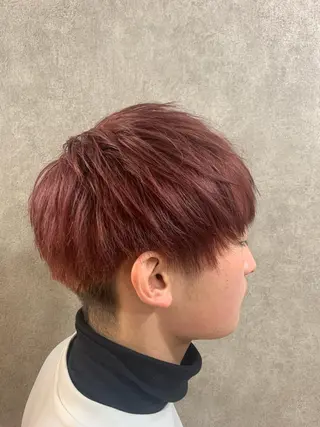 ショート メンズパーマ 白子 波巻き/ツイスパ 怜のヘアスタイル