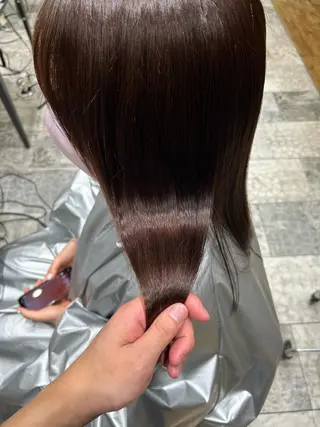 セミロング カラー パーマ 銀座✨レイヤーカット 顔まわり/坂本亜裟海のヘアスタイル