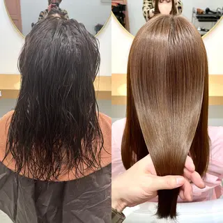 ロング 美髪矯正・髪質改善 【中村吉孝】のヘアスタイル