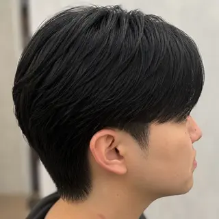 パーマ メンズ シースルーマッシュ 🍒毛流れ🖤アヤネのヘアスタイル